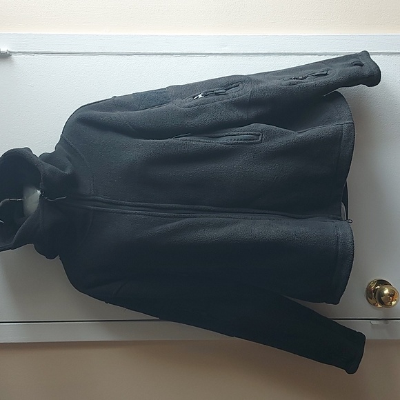 Fleece Utility Style Zip Up Hoodie - Picture 1 of 9